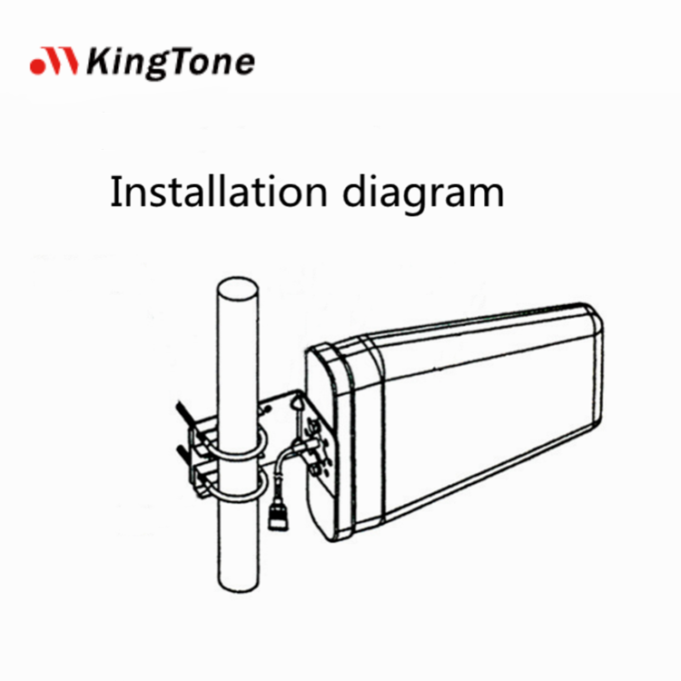 Kingtone Mobile Phone Signal Booster Accessories 9dBi 800~2500MHz Outdoor Log Periodic Antenna